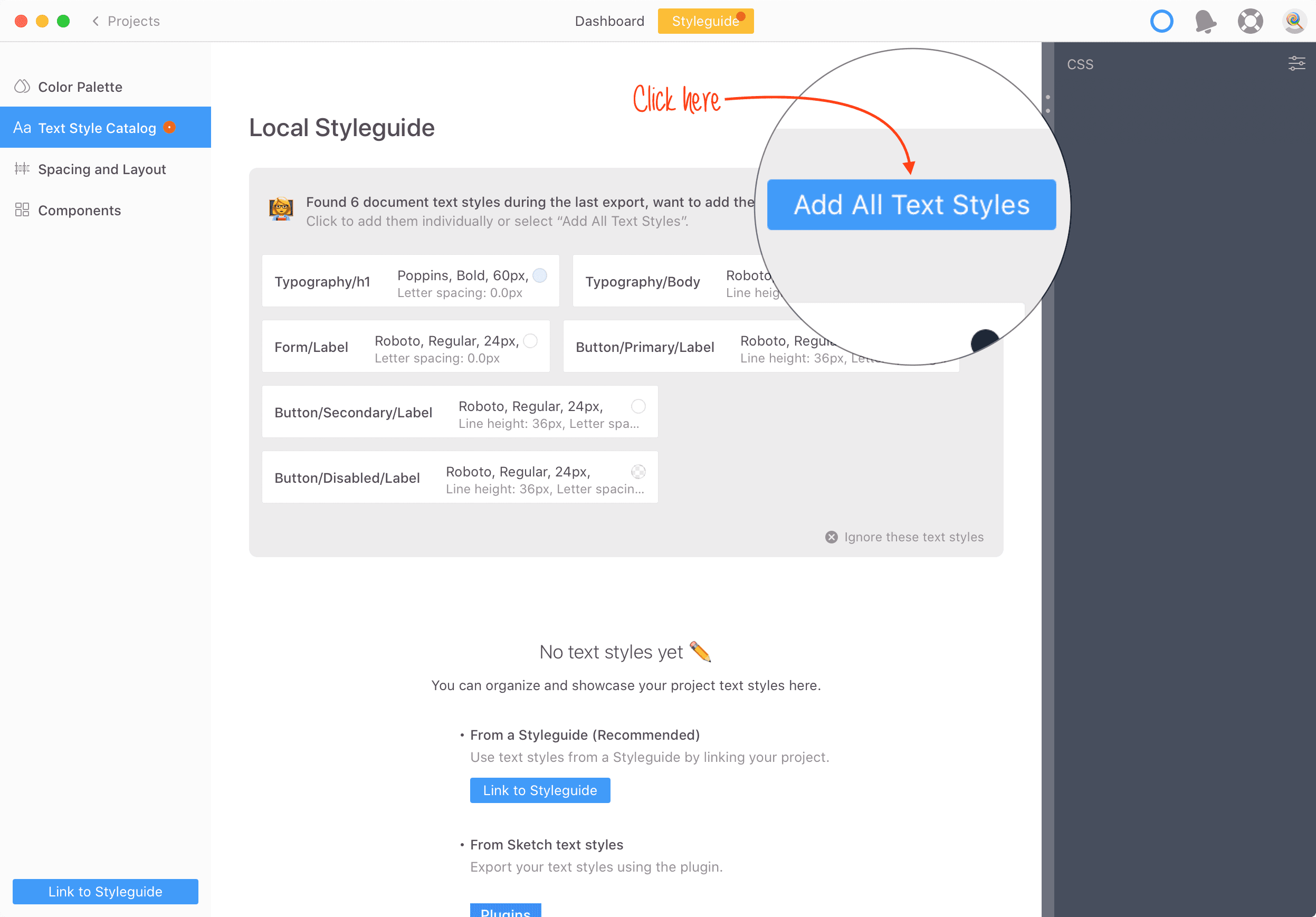 Text Style Catalog