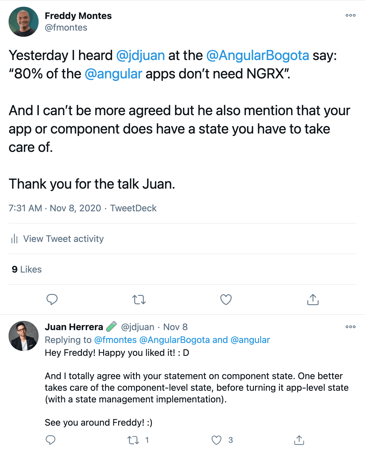 Not all Angular apps need NgRx or NGSX