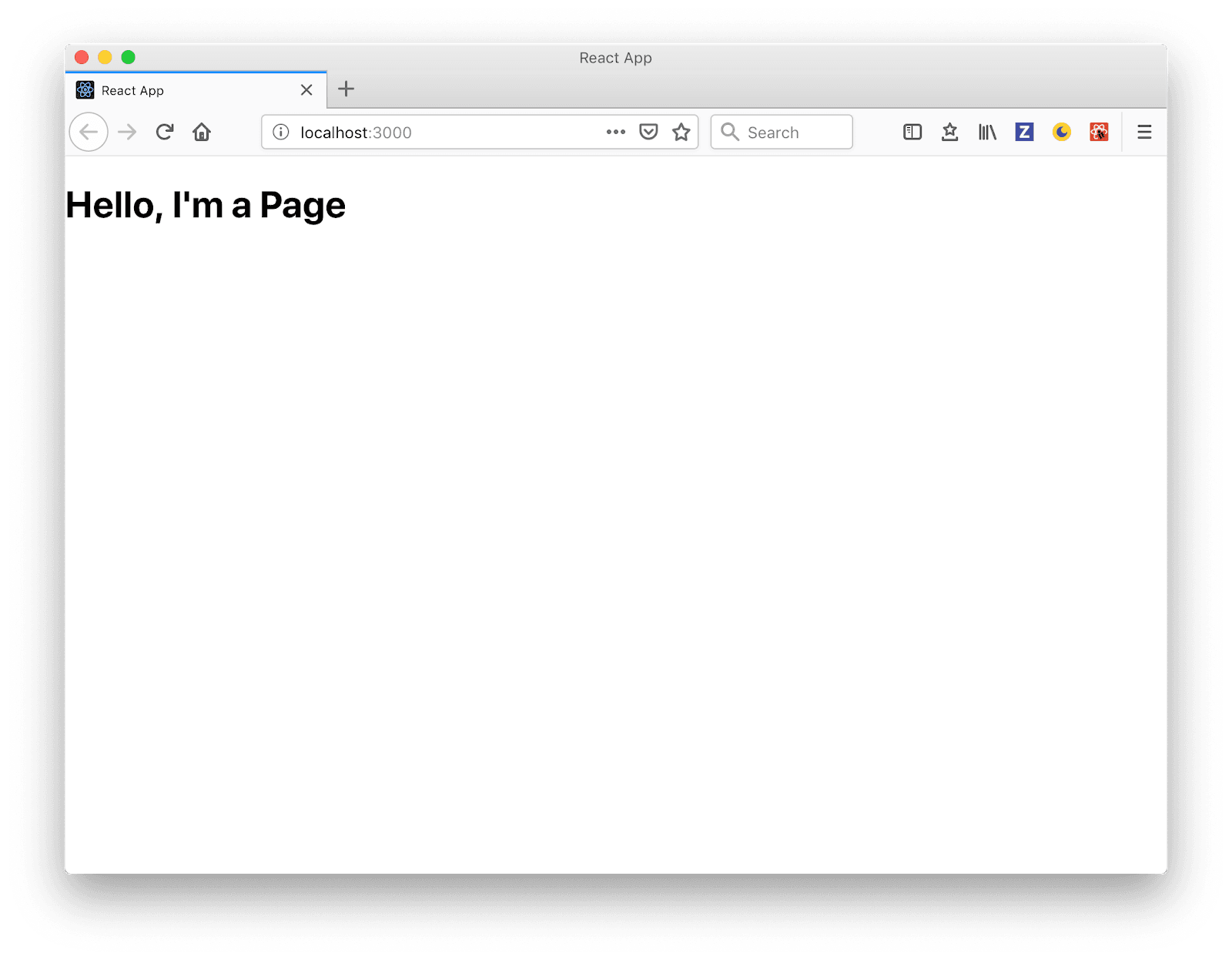 Basic empty page